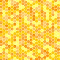 vector seamless abstract classic geometric pattern in the form of bees honeycomb of yellow copper orange color + endless textures