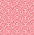 Vector seamless abstract coral fan pattern