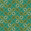 Vector seamless abstract doodle pattern in geometric layout. Colorful ethnic doodle background. Wallpaper, fabric, paper