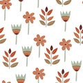 Vector seamless Abstract Floral Pattern