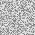 Vector seamless abstract pattern looking like natural stone pavers or leather or leopard texture. Light gray on dark gray