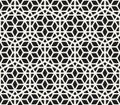 Vector seamless abstract pattern. Modern stylish striped lattice texture. Repeating geometric tiles with hexagonal