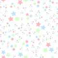 Vector seamless abstract pattern. Stars on white background Royalty Free Stock Photo