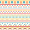 Vector seamless abstract tribal pattern