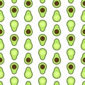 Vector Seamless of Avocado, Pattern for Print