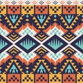 Vector Seamless Aztec Pattern for Textile Design. Tribal Style