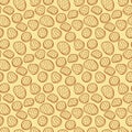 Vector seamless background of biscuit, sweet in monochrome illustrations . Suitable for use as packing paper, menu and other