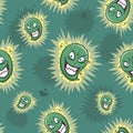 Treacherous green virus background