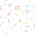 Seamless Background - Childish Pastel color, Abstract Streak shape for background, backdrop, Cover, wrapping paper or other