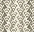 Vector seamless background with chinese ornament. Asian circles pattern