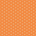 Vector seamless background with polka dot ornament made in autumn orange color