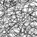 Vector seamless background with random chaotic lines Royalty Free Stock Photo