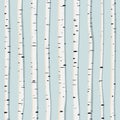 Vector seamless background of trunks birches.