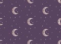 A Vector Seamless Backround Pattern with Crescents