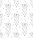 A Vector Seamless Backround Pattern with Crescents