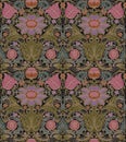 Vector seamless baroque vintage pattern
