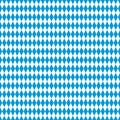 Vector Seamless Bavarian Flag Pattern. Oktoberfest Background. Royalty Free Stock Photo