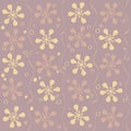 Vector seamless beautiful flower pattern