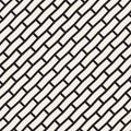 Vector Seamless Black And White Brick Pavement Diagonal Lines Pattern
