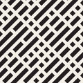 Vector Seamless Black And White Diagonal Rectangle Lines Pattern Royalty Free Stock Photo