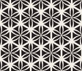 Vector Seamless Black and White Flower of Life Sacred Geometry Circle Pattern Royalty Free Stock Photo