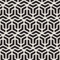 Vector Seamless Black And White Geometric Grid Pattern Royalty Free Stock Photo