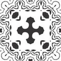 Seamless black and white abstract pattern .