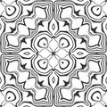 Seamless black and white abstract pattern .