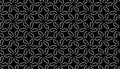 Vector Seamless Black and White Geometric Pattern Background