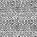 Vector seamless black and white graphic hand drawn pattern.