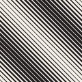 Vector Seamless Black and White Halftone Diagonal Stripes Pattern Royalty Free Stock Photo