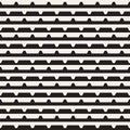 Vector seamless black and white halftone lines pattern. Abstract geometric retro background design. Royalty Free Stock Photo