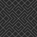 Vector seamless black and white irregular geometric shape pattern.