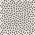 Vector Seamless Black And White Jumble Geometric Lines Memphis Pattern