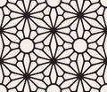 Vector Seamless Black and White Lace Floral Pattern Royalty Free Stock Photo