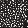 Vector Seamless Black and White Memphis Lines Jumble Pattern