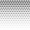 Vector Seamless Black and White Morphing Triangle Halftone Grid Gradient Pattern Geometric Abstract Background