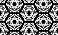 Vector Seamless Black and White Organic Rounded Jumble Maze Lines Patterns. Royalty Free Stock Photo