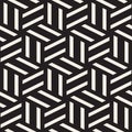 Vector Seamless Black And White Rectangle Lines Geometric Pattern Royalty Free Stock Photo