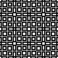 Vector seamless black & White retro pattern design