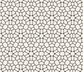 Vector Seamless Black and White Rounded Lace Pattern Royalty Free Stock Photo