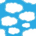 Vector seamless blue sky background Royalty Free Stock Photo
