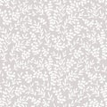 Vector seamless border with doodle forest and meadow plants. Grey and white. Hand drawn abstract background for frames Royalty Free Stock Photo