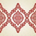 Vector seamless border in Eastern style.