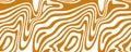 Vector Seamless Border with Flowing Caramel. Abstract Texture. Creative Food Background for Packaging and Advertisement Royalty Free Stock Photo