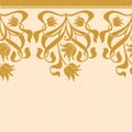 Vector seamless border in Victorian style Royalty Free Stock Photo