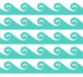 Vector seamless bright marine pattern.