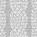 Vector seamless cable pattern. Royalty Free Stock Photo