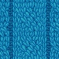 Vector seamless cable stitch pattern Royalty Free Stock Photo