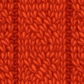 Vector seamless cable stitch pattern Royalty Free Stock Photo